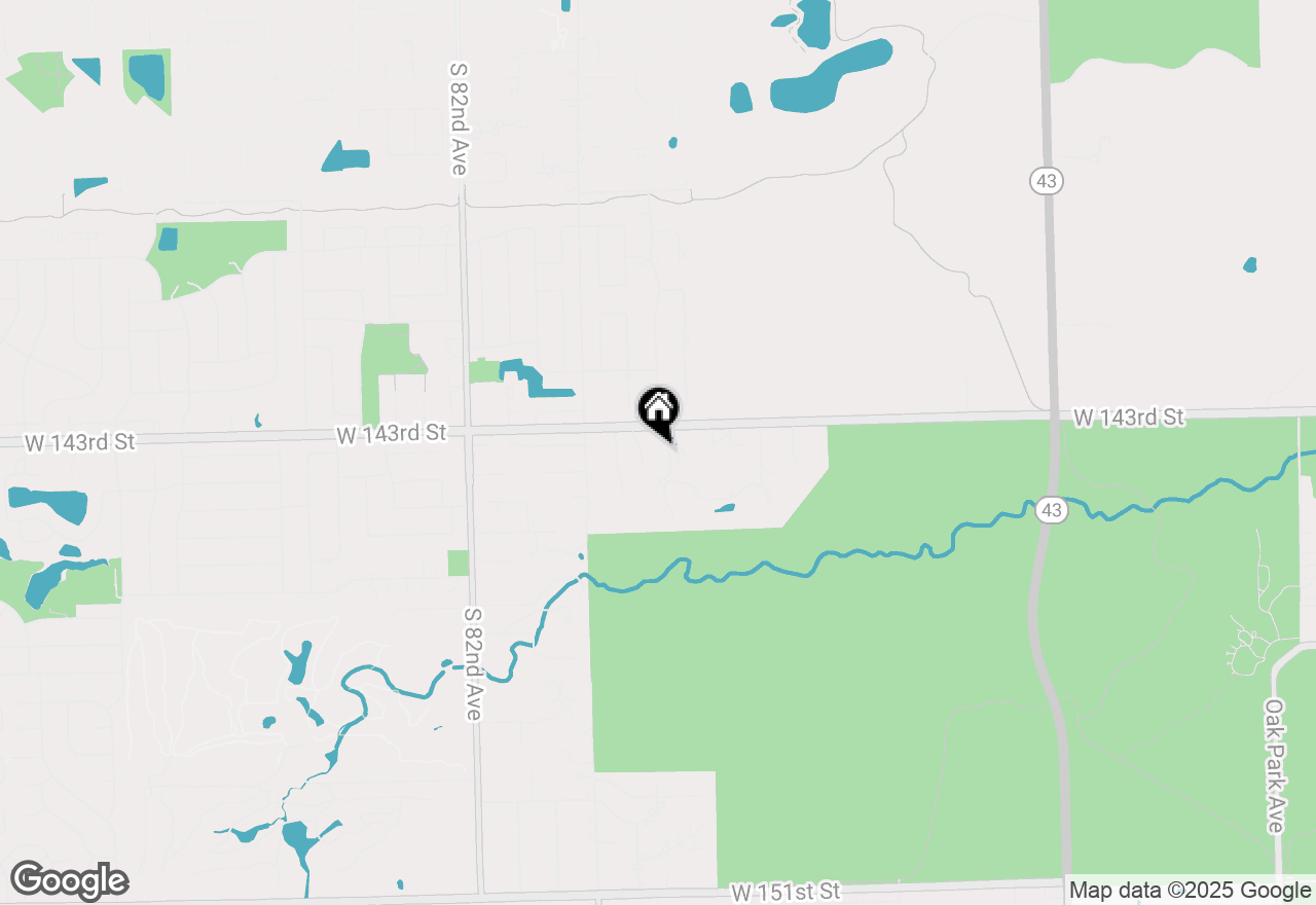 Map of (Address confidential), Orland Park, Illinois 60462