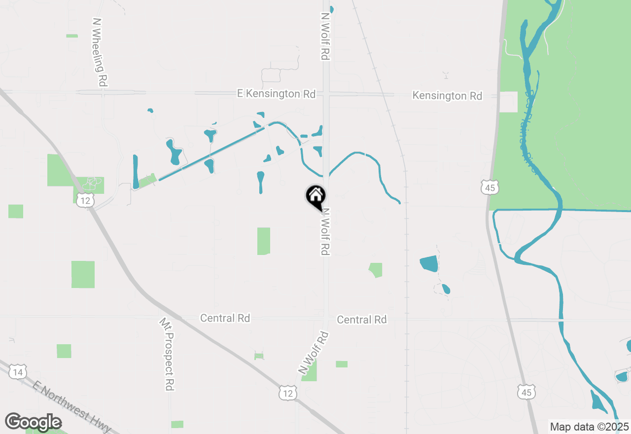 Map of 1513 E Lowden Lane, Mount Prospect, IL 60056