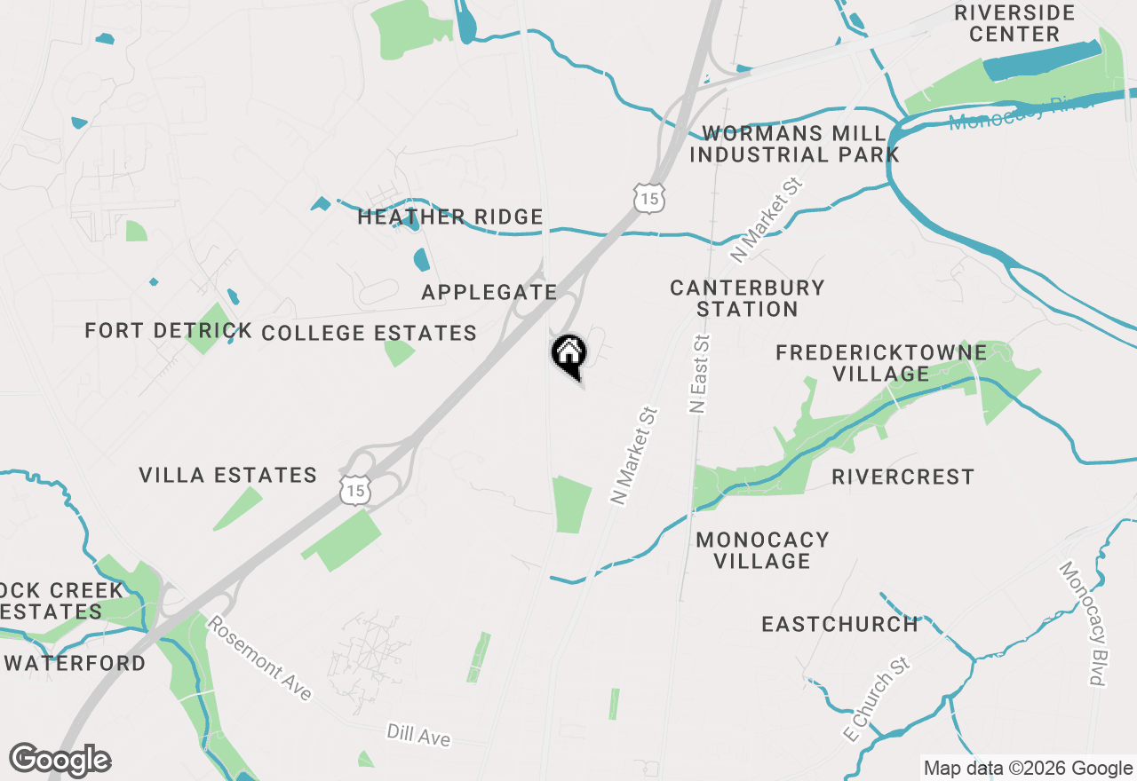 Map of 110 W 14th Street, Frederick, MD 21701