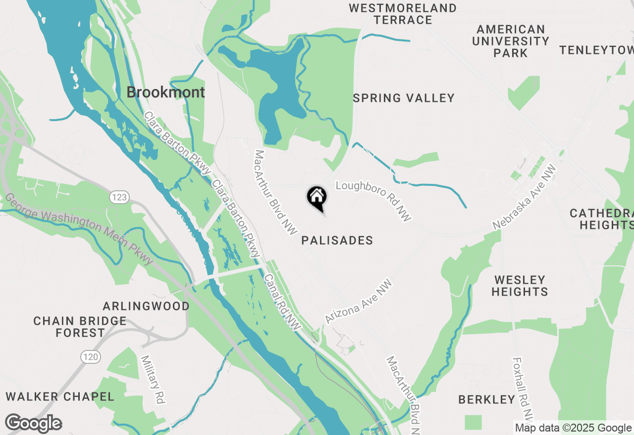Map of 5152 Manning Place Nw, Washington, DC 20016