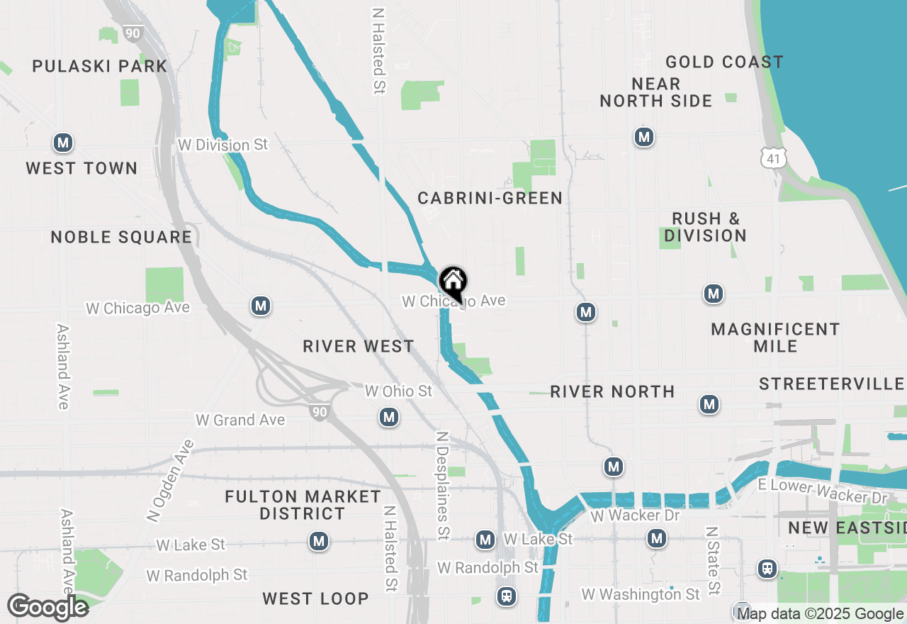 Map of (Address confidential), Chicago, Illinois 60654