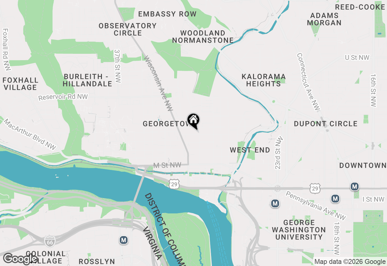 Map of 3117 O Street Nw, Washington, DC 20007