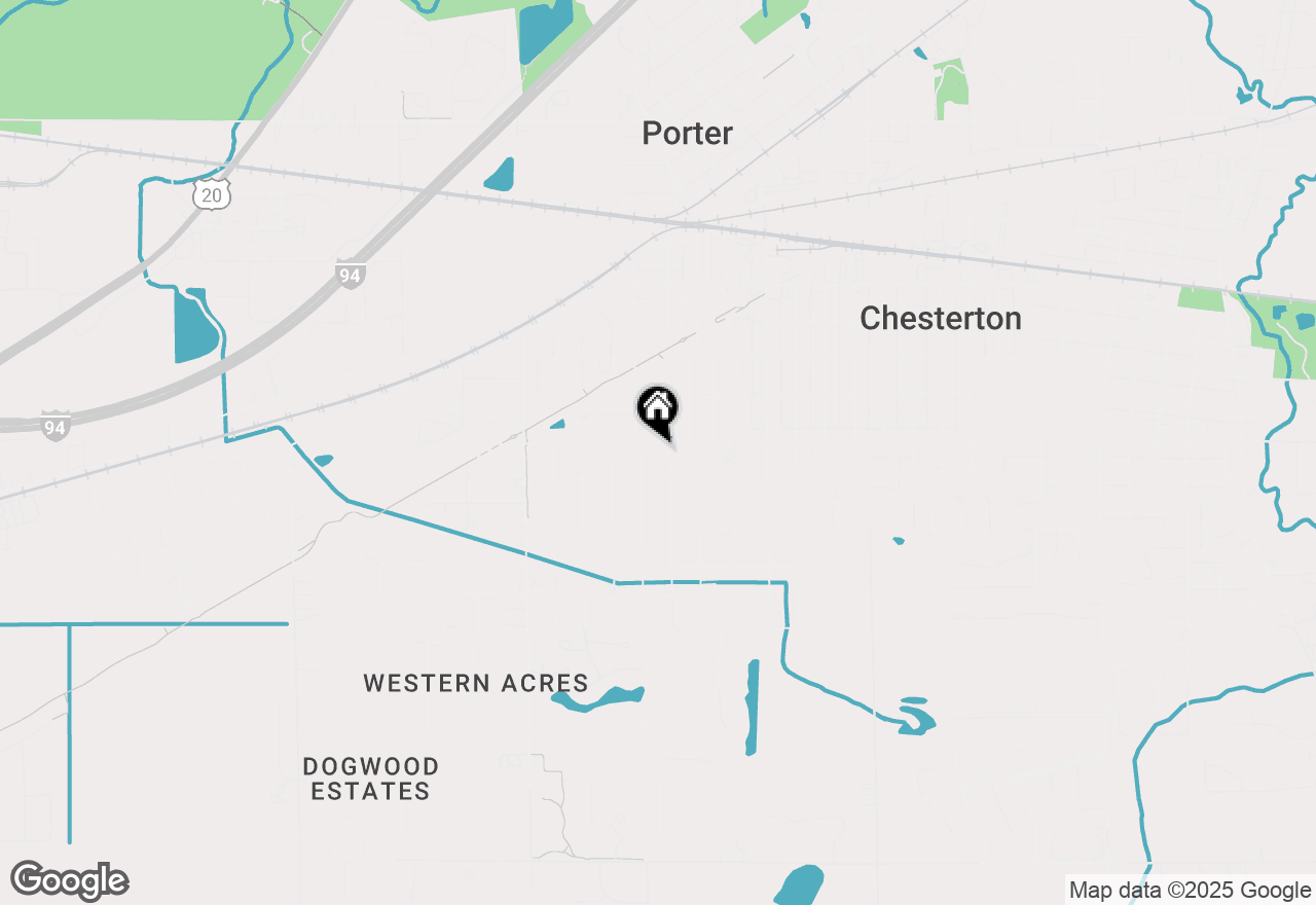 Map of 1807 W Porter Avenue, Chesterton, IN 46304