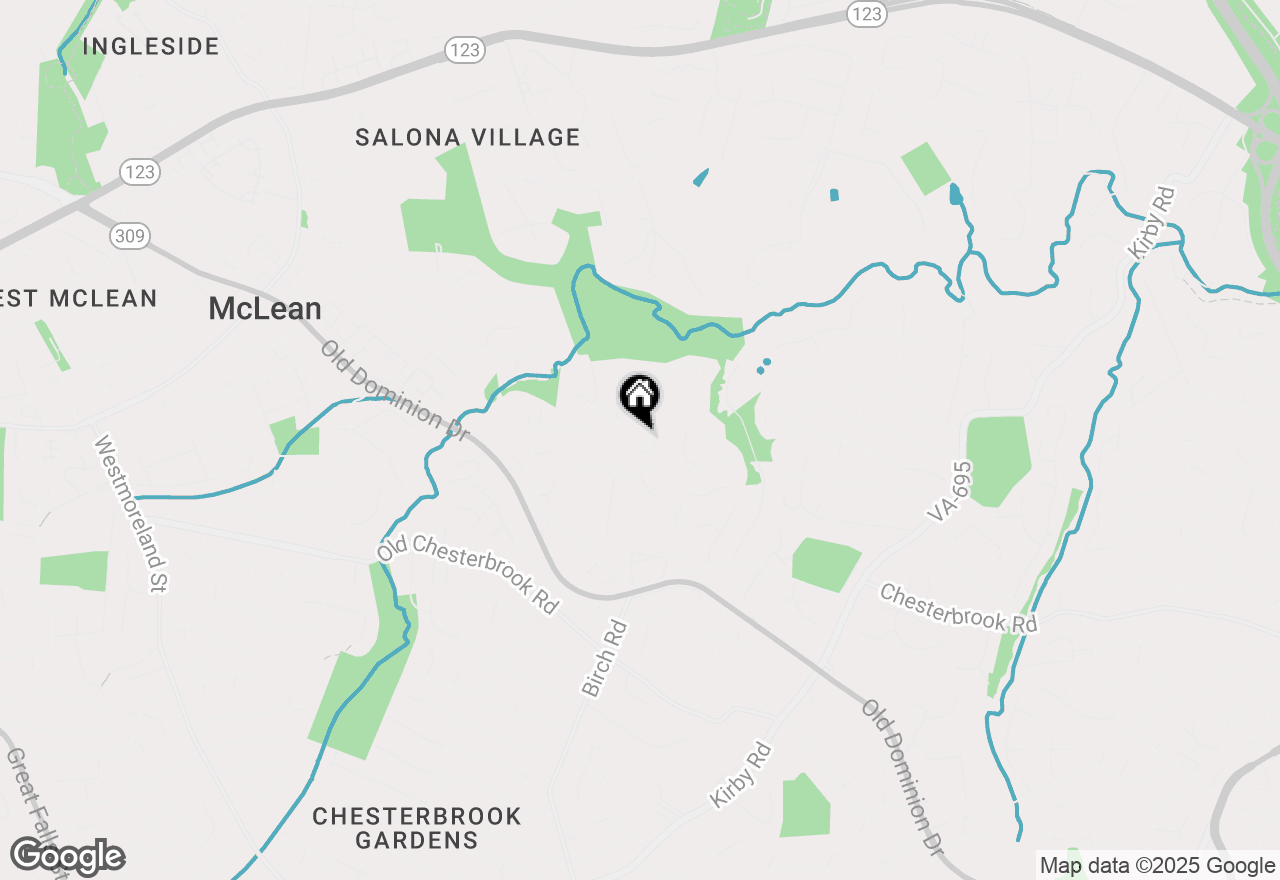 Map of 1530 Forest Villa Lane, Mclean, VA 22101