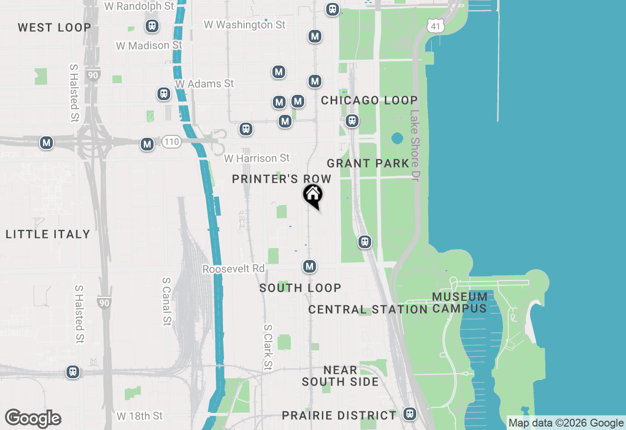 Map of 40 E 9th Street #707, Chicago, IL 60605