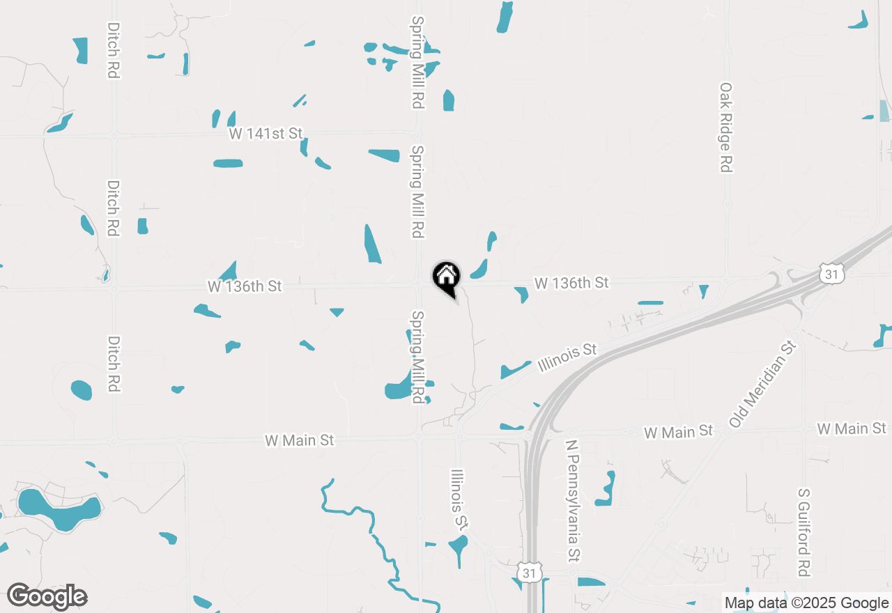 Map of 13560 Kingsbury Drive, Carmel, IN 46032