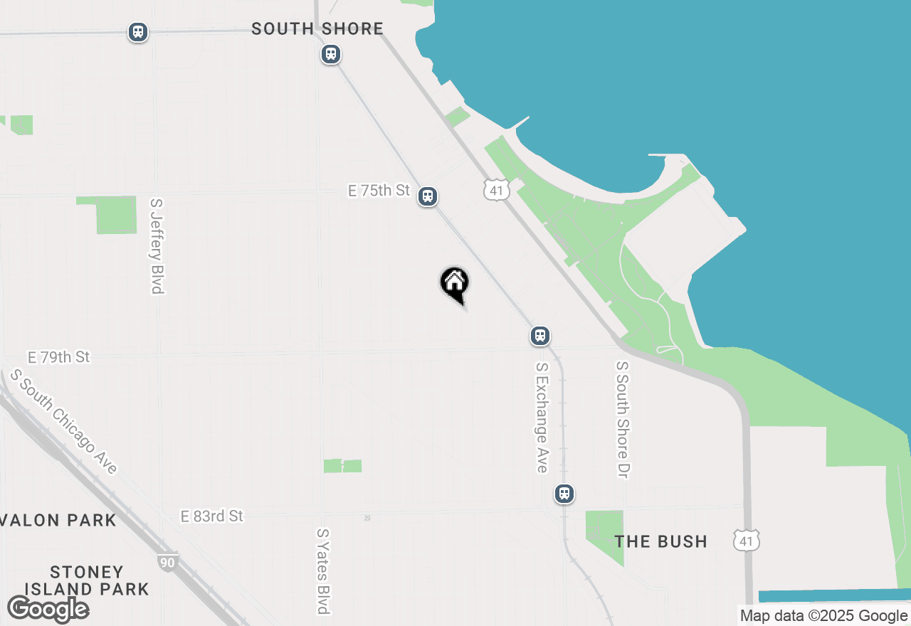 Map of 2707 E 78th Street #2E, Chicago, IL 60649