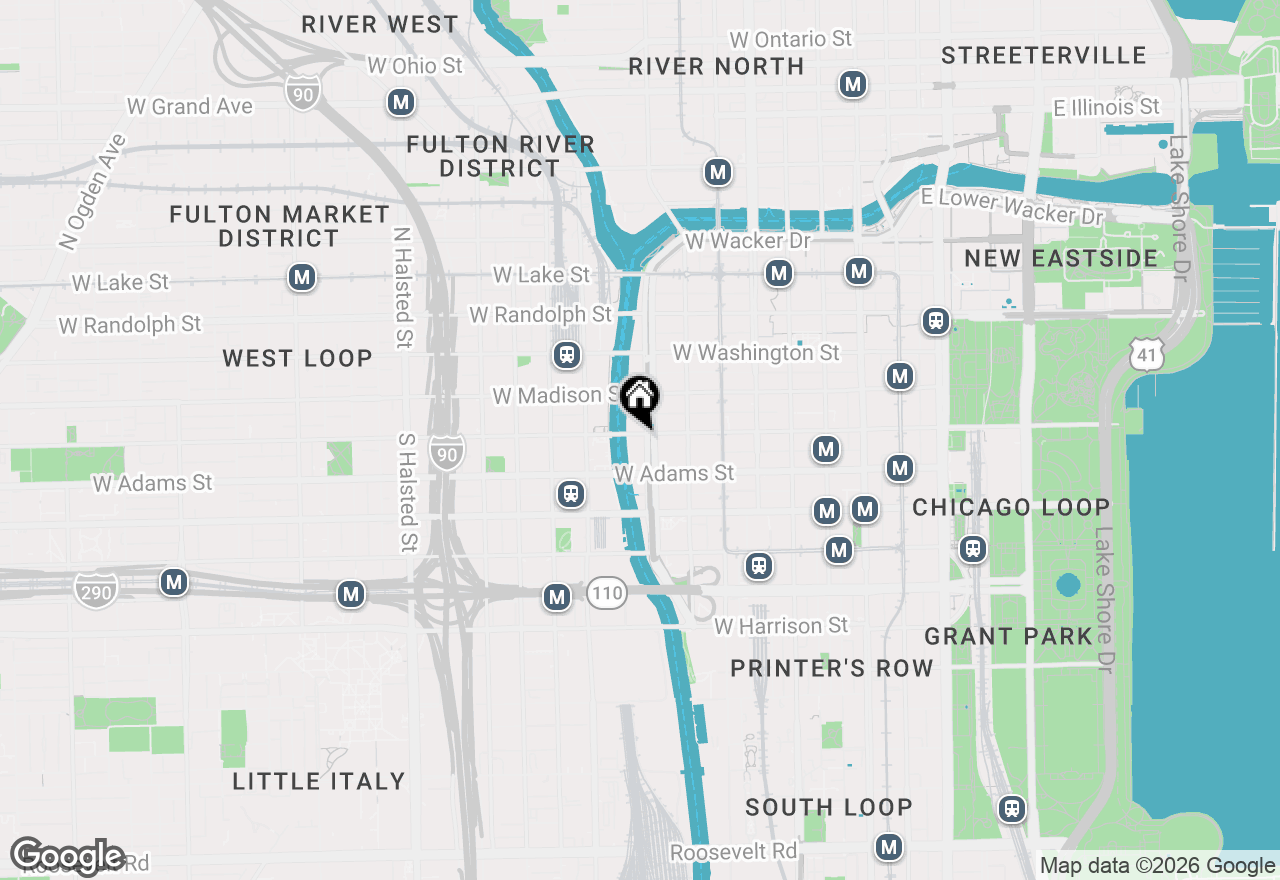 Map of 100 S Wacker Drive #350, Chicago, IL 60606