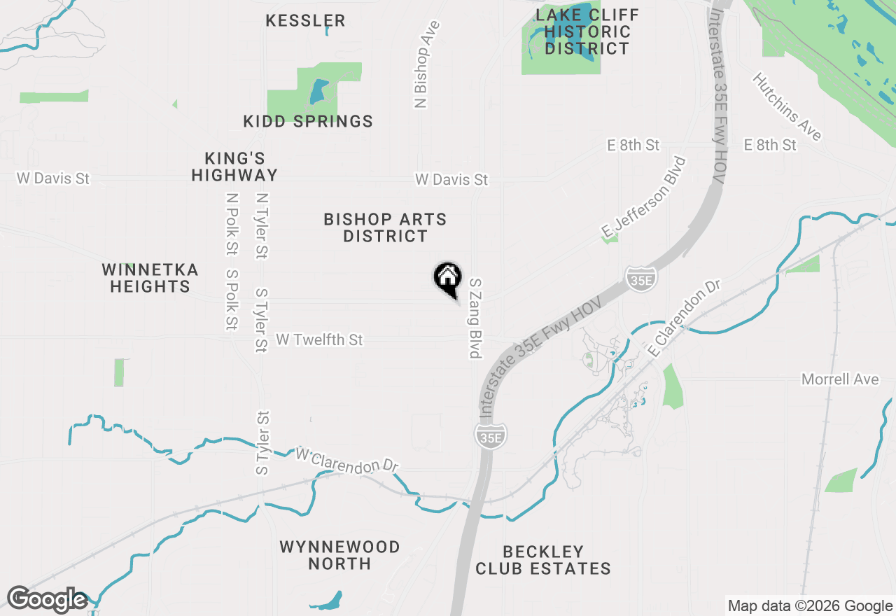 Map of 250 W Jefferson Boulevard, Dallas, TX 75208