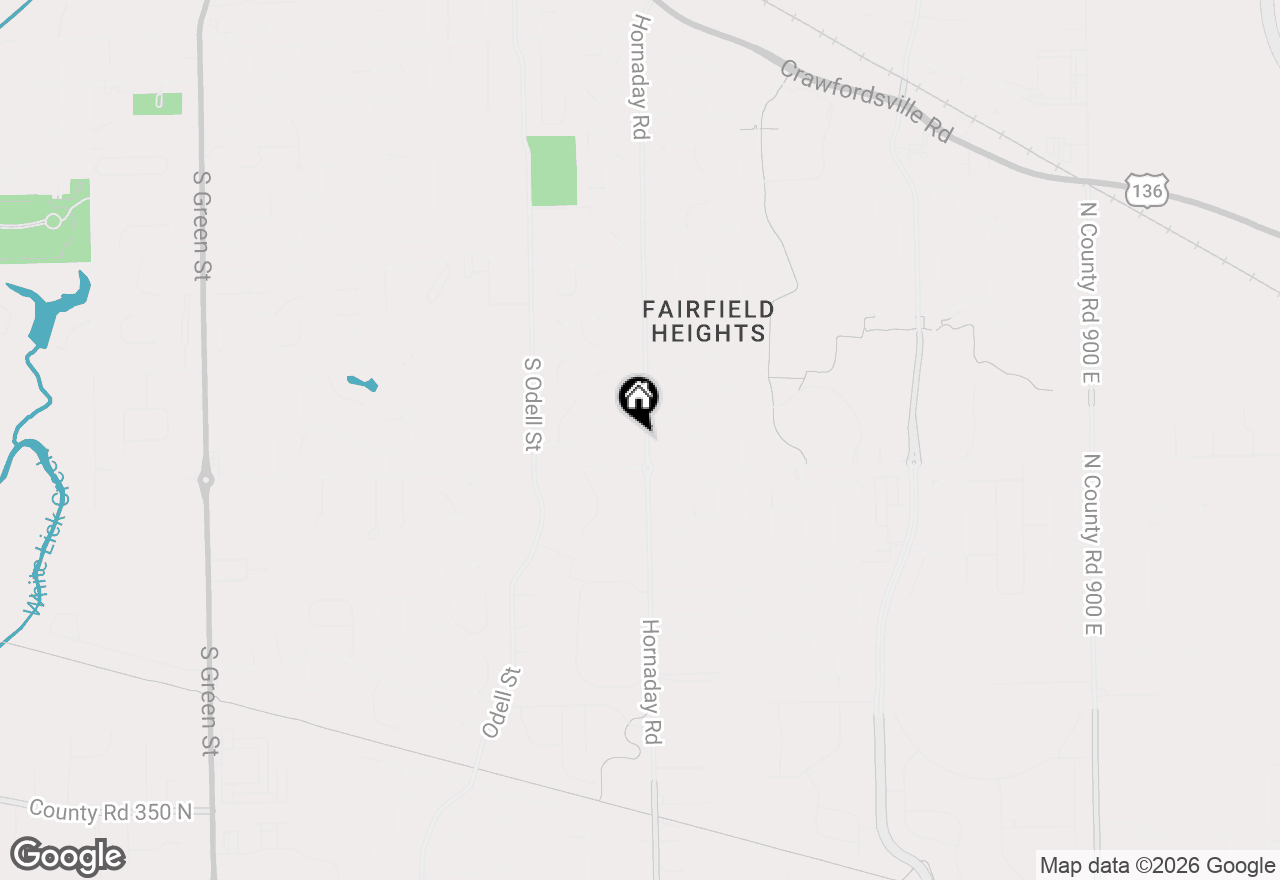 Map of 1418 Hornaday Road, Brownsburg, IN 46112
