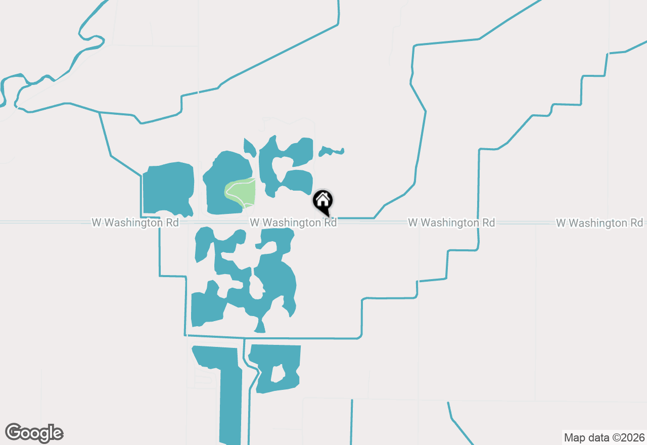 Map of 8298 W Washington Road, Sumner, MI 48889