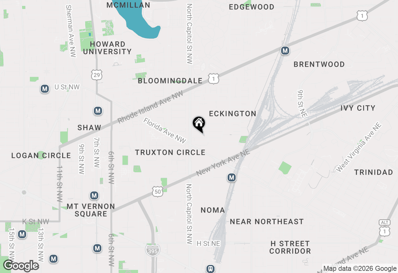 Map of 27 Quincy Place Ne #1, Washington, DC 20002
