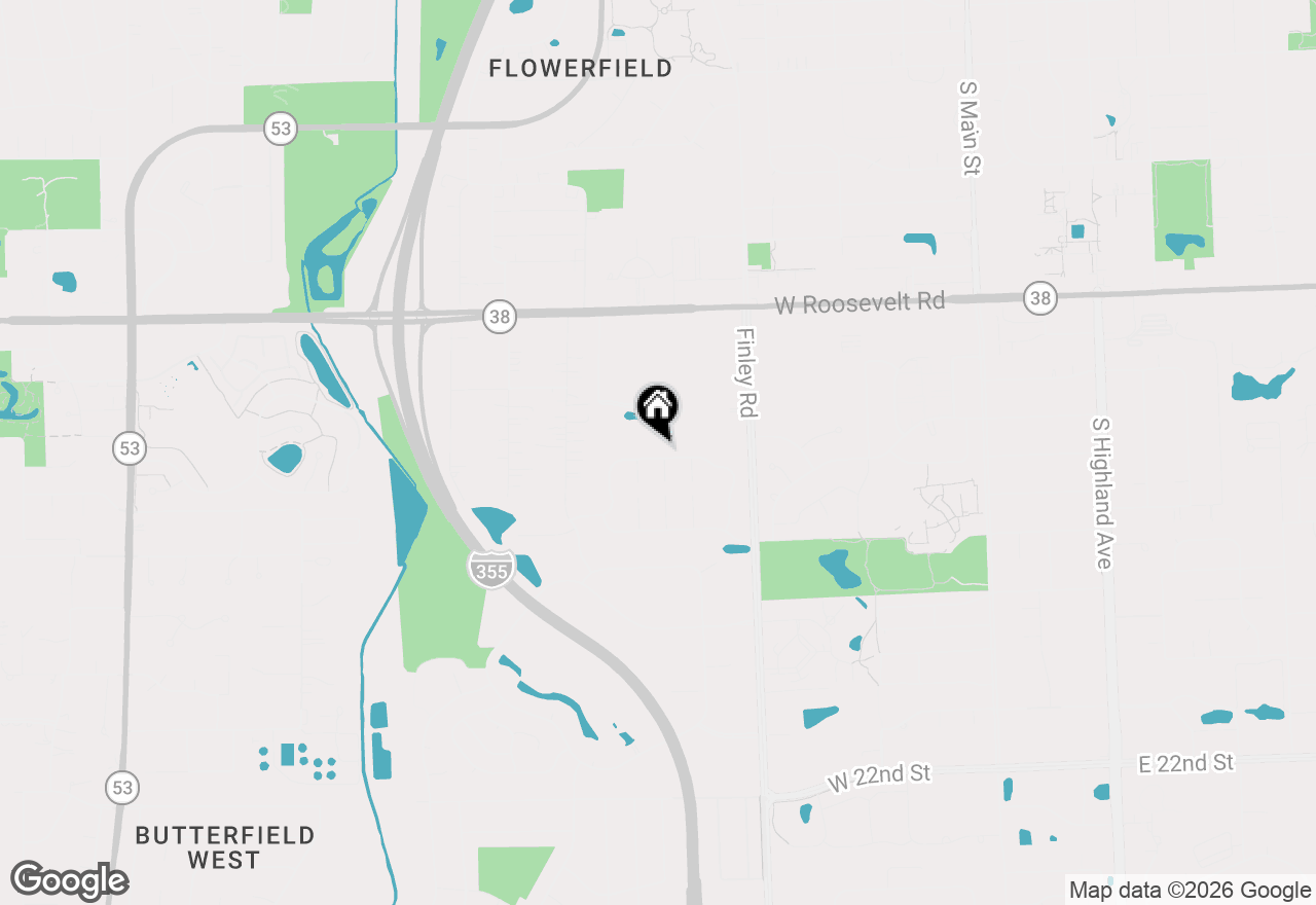 Map of 722 Aspen Drive, Lombard, IL 60148