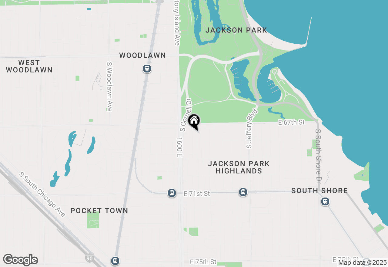 Map of 6732 S East End Avenue, Chicago, IL 60649