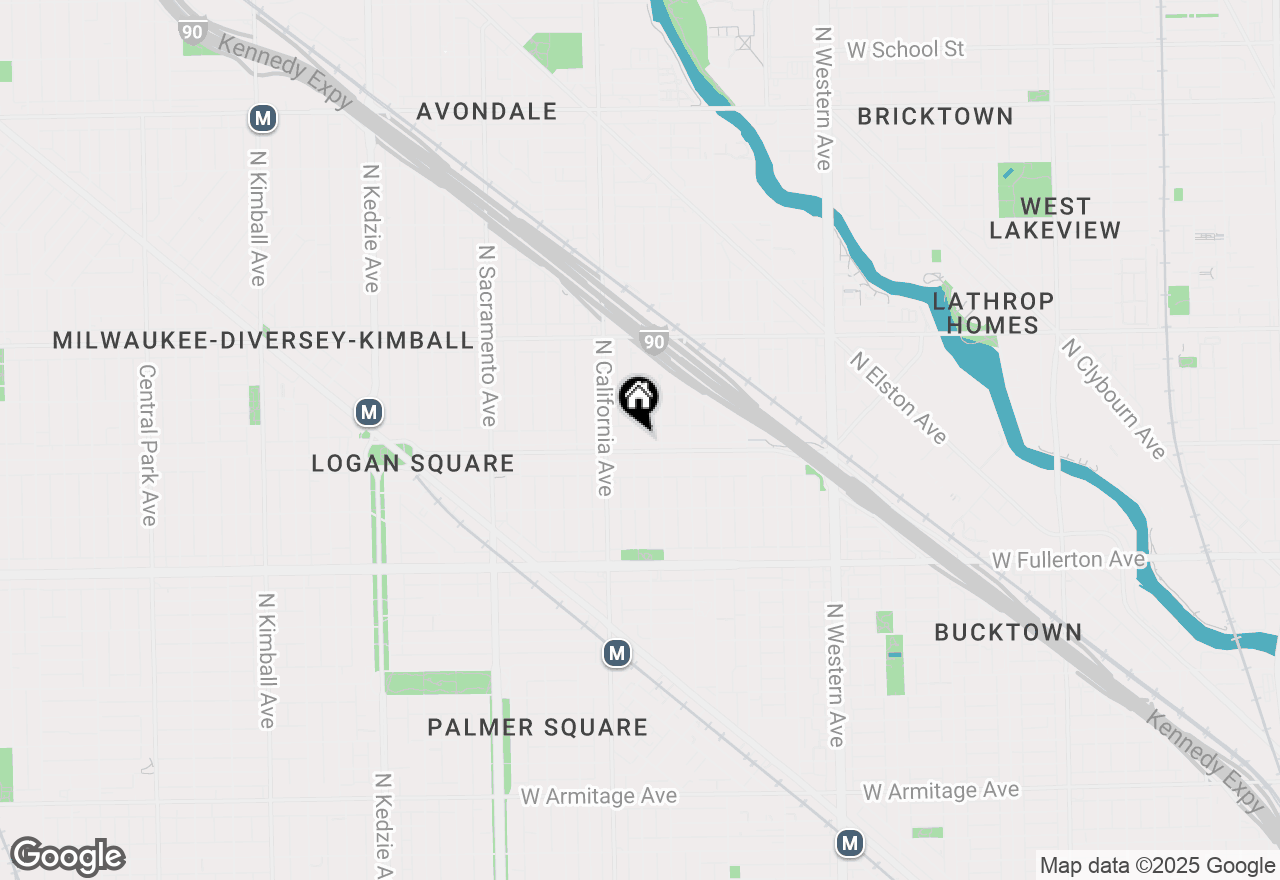 Map of 2722 W Logan Boulevard #GDN, Chicago, IL 60647