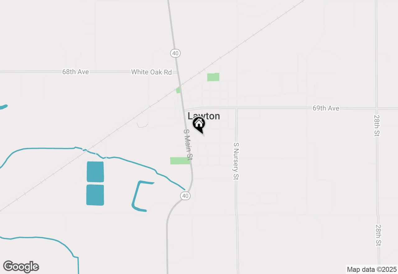 Map of 309 S Railroad Street, Lawton, MI 49065