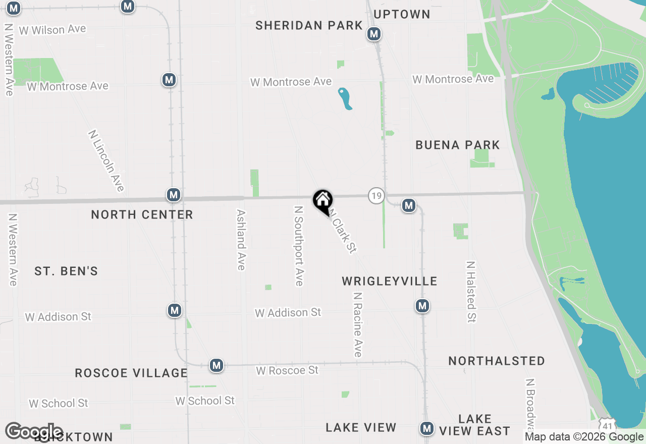 Map of 1306 W Byron Street, Chicago, IL 60613