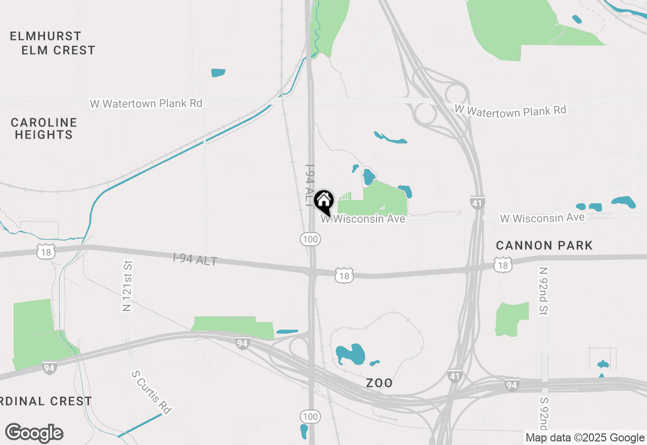 Map of 10705 W Wisconsin Ave, Wauwatosa, WI 53226