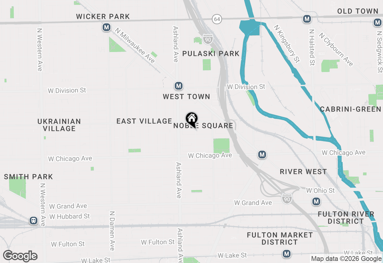 Map of 1513 W Walton Street #1, Chicago, IL 60642