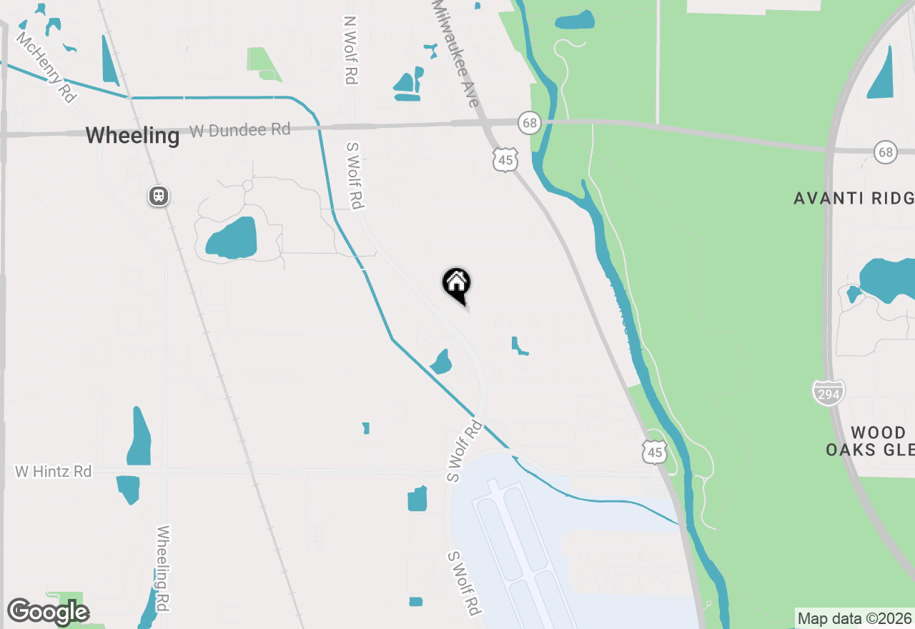 Map of 235 E Manchester Drive, Wheeling, IL 60090