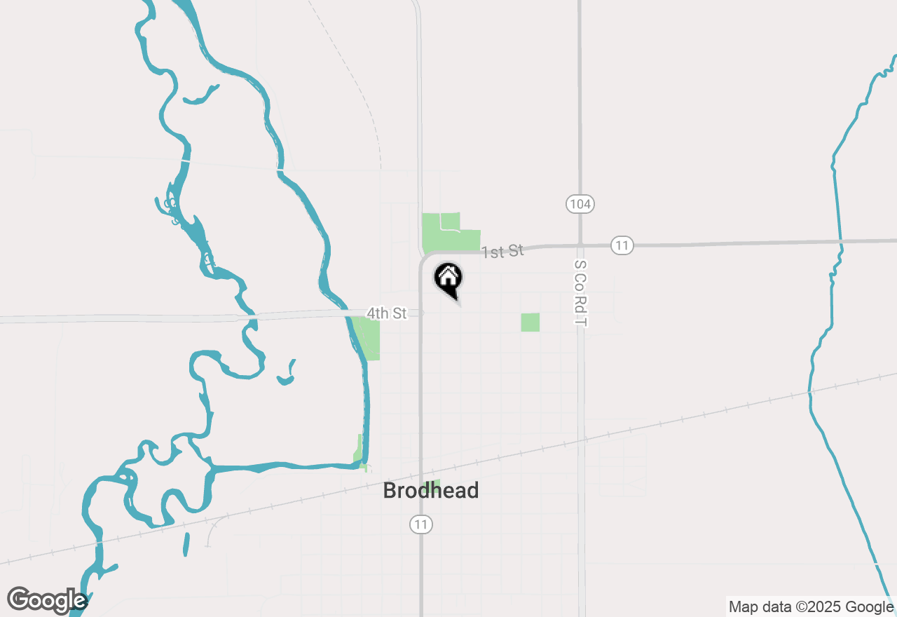 Map of 703 4th Street, Brodhead, WI 53520