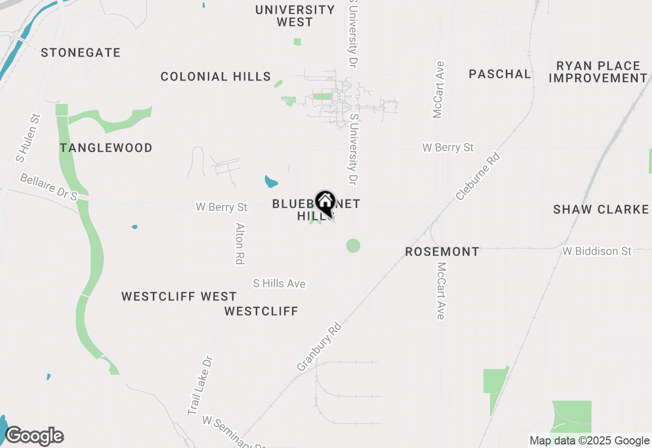 Map of 3201 Lamesa Place, Fort Worth, TX 76109