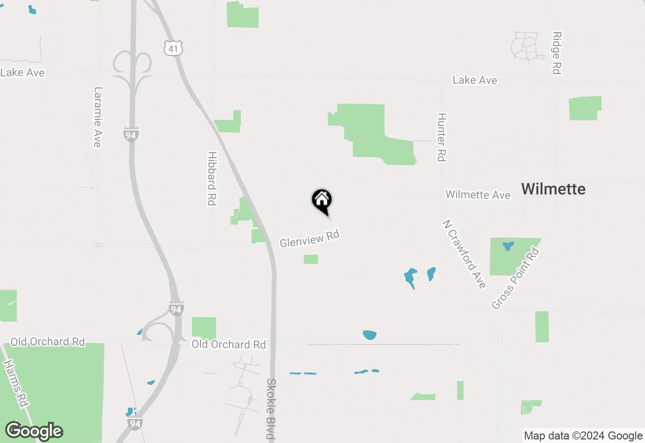 Map of 401 Locust Road, Wilmette, IL 60091