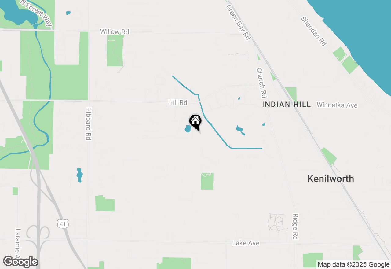 Map of 32 Indian Hill Road, Winnetka, IL 60093