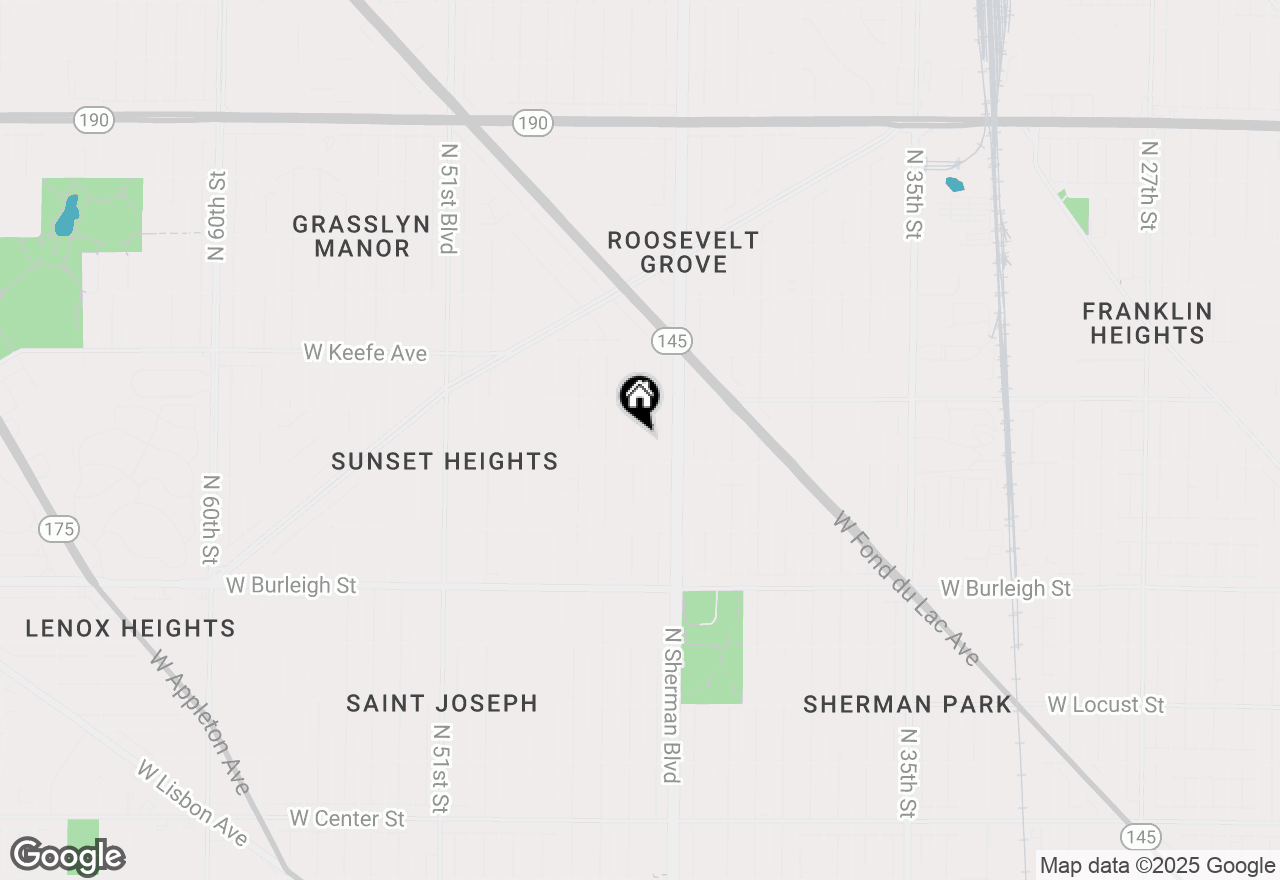 Map of 3331 N 44th St, Milwaukee, WI 53216