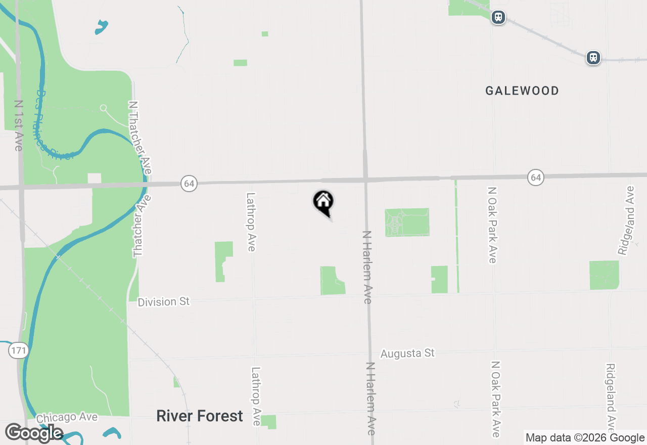 Map of (Address confidential), River Forest, Illinois 60305