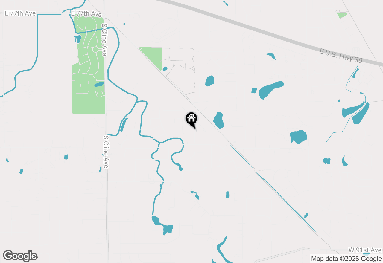 Map of 6880 W 84th Place, Crown Point, IN 46307