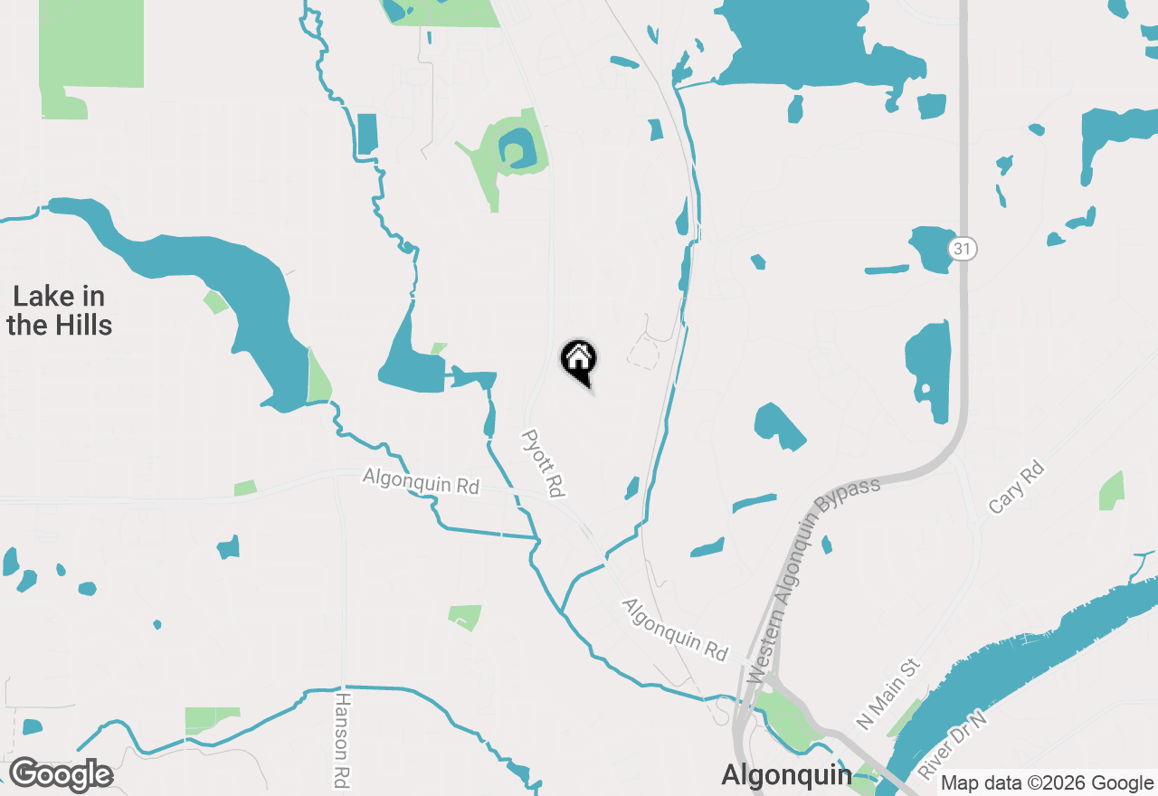 Map of 939 Mesa Drive, Lake In The Hills, IL 60156