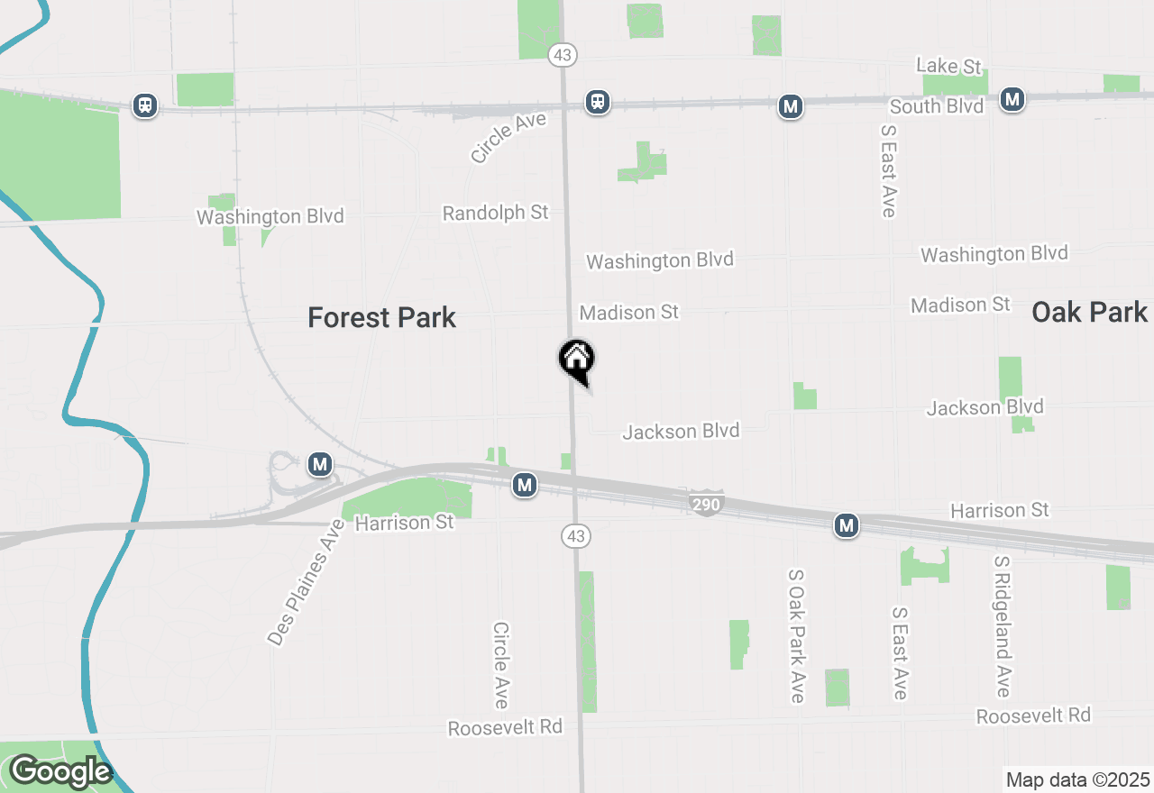 Map of 641 S Maple Avenue #I, Oak Park, IL 60304