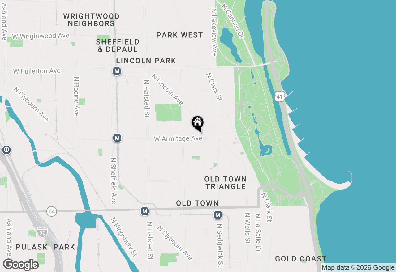 Map of 500 W Armitage Avenue #4, Chicago, IL 60614