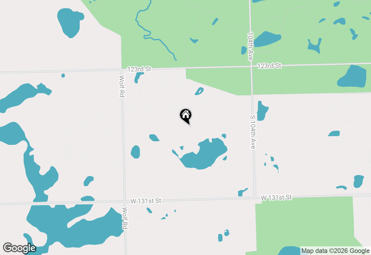 Map of 50 Elizabeth Lane, Palos Park, IL 60464