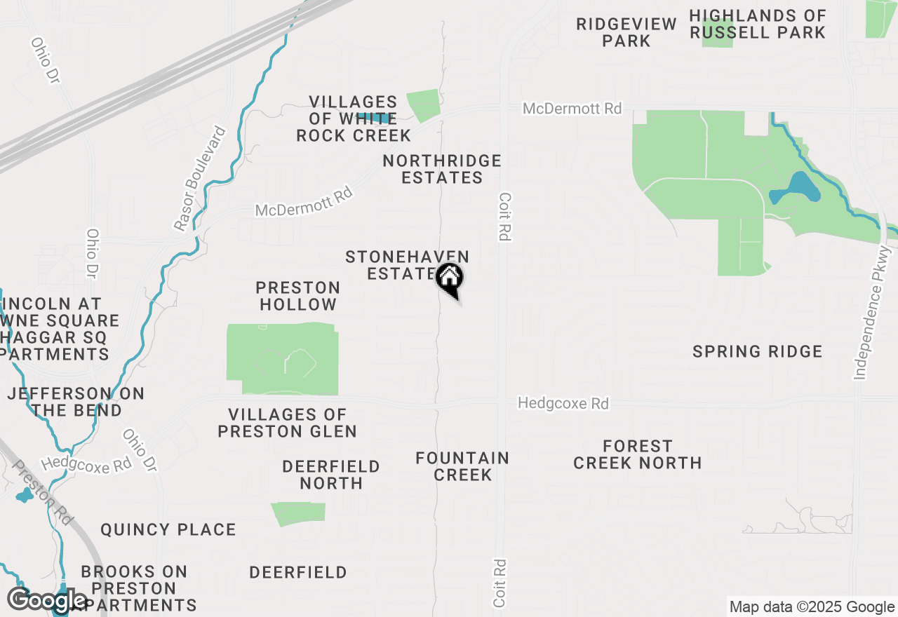 Map of 4117 Oxlea Drive, Plano, TX 75024