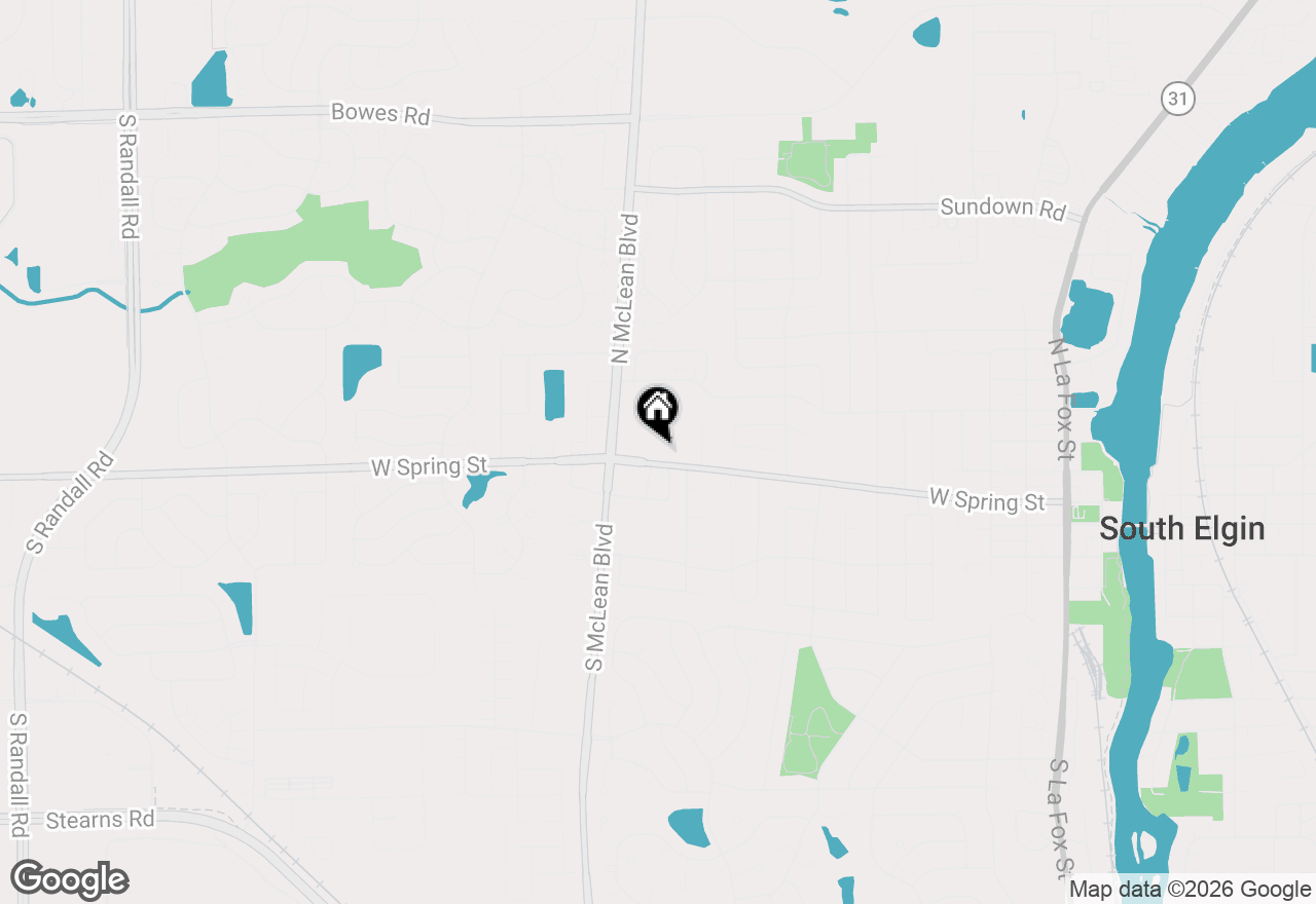 Map of 1313 Marston Street, South Elgin, IL 60177