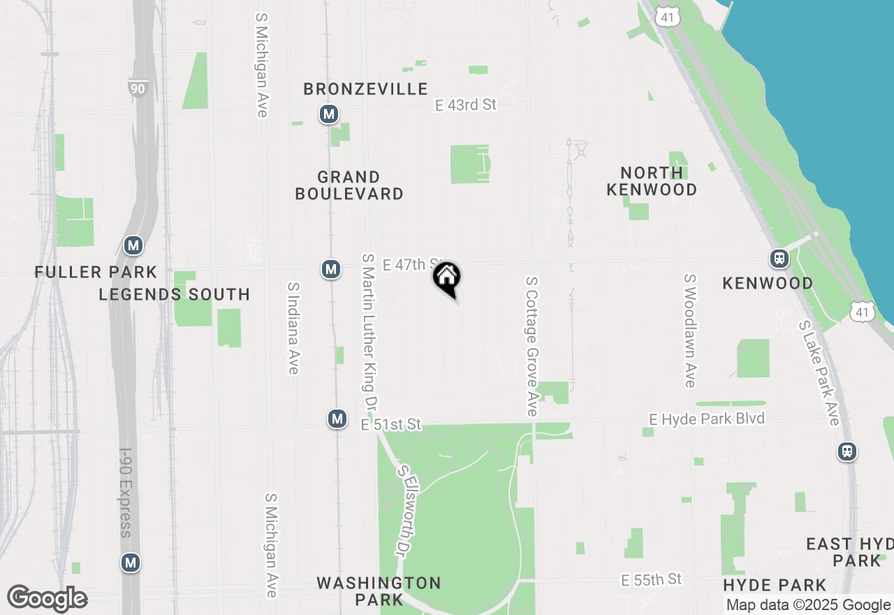 Map of 4800 S Saint Lawrence Avenue #1N, Chicago, IL 60615