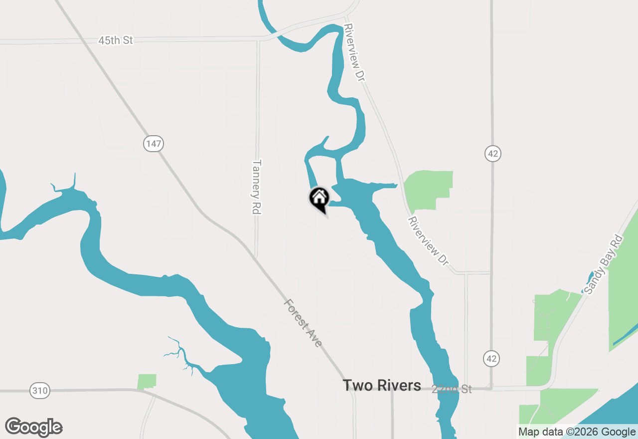 Map of 3315 School St, Two Rivers, WI 54241