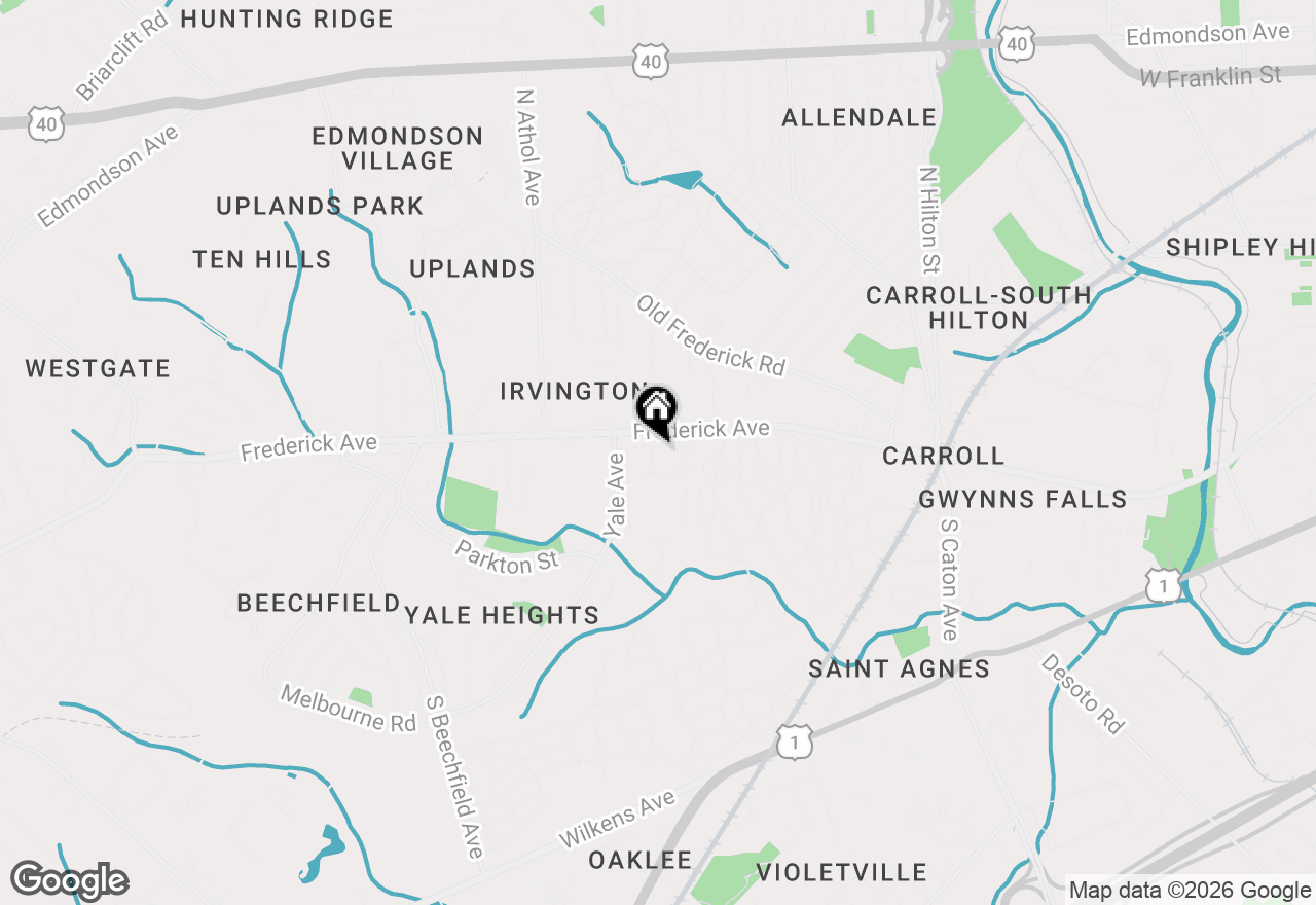 Map of 304 S Collins Avenue #2, Baltimore, MD 21229