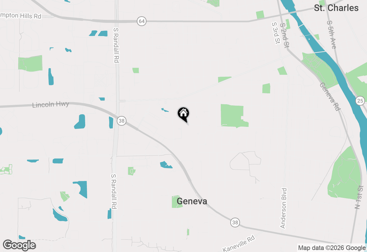 Map of 1420 Marie Street, St. Charles, IL 60174