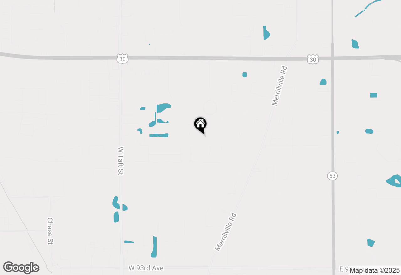 Map of 8547 Johnson Street, Merrillville, IN 46410