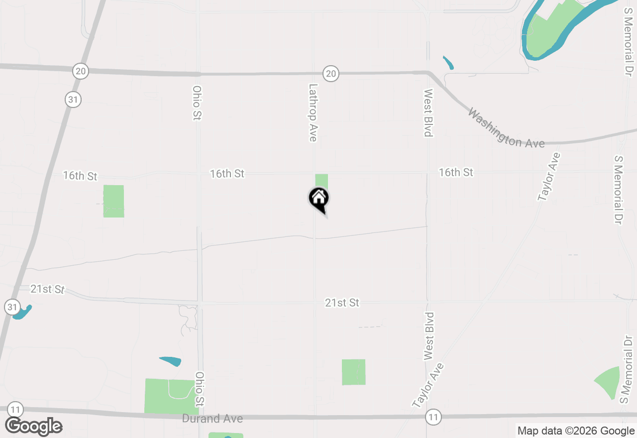 Map of 1731 Lathrop Ave, Racine, WI 53405