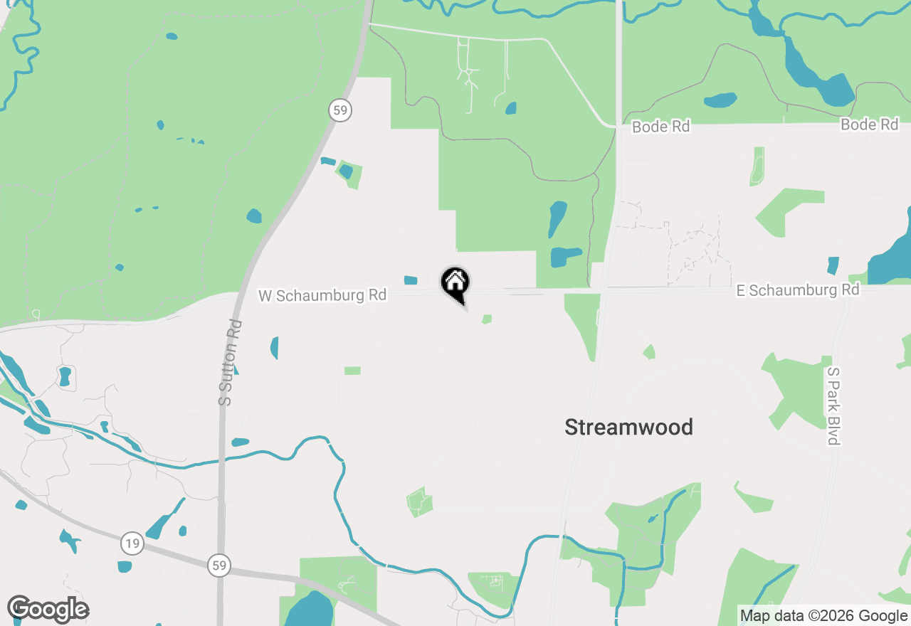 Map of 9 Center Road, Streamwood, IL 60107