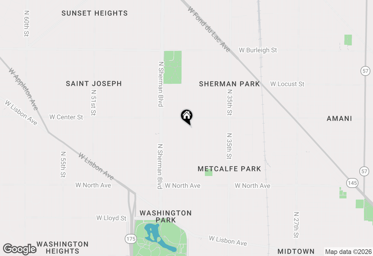 Map of 2631 N 40th St, Milwaukee, WI 53210