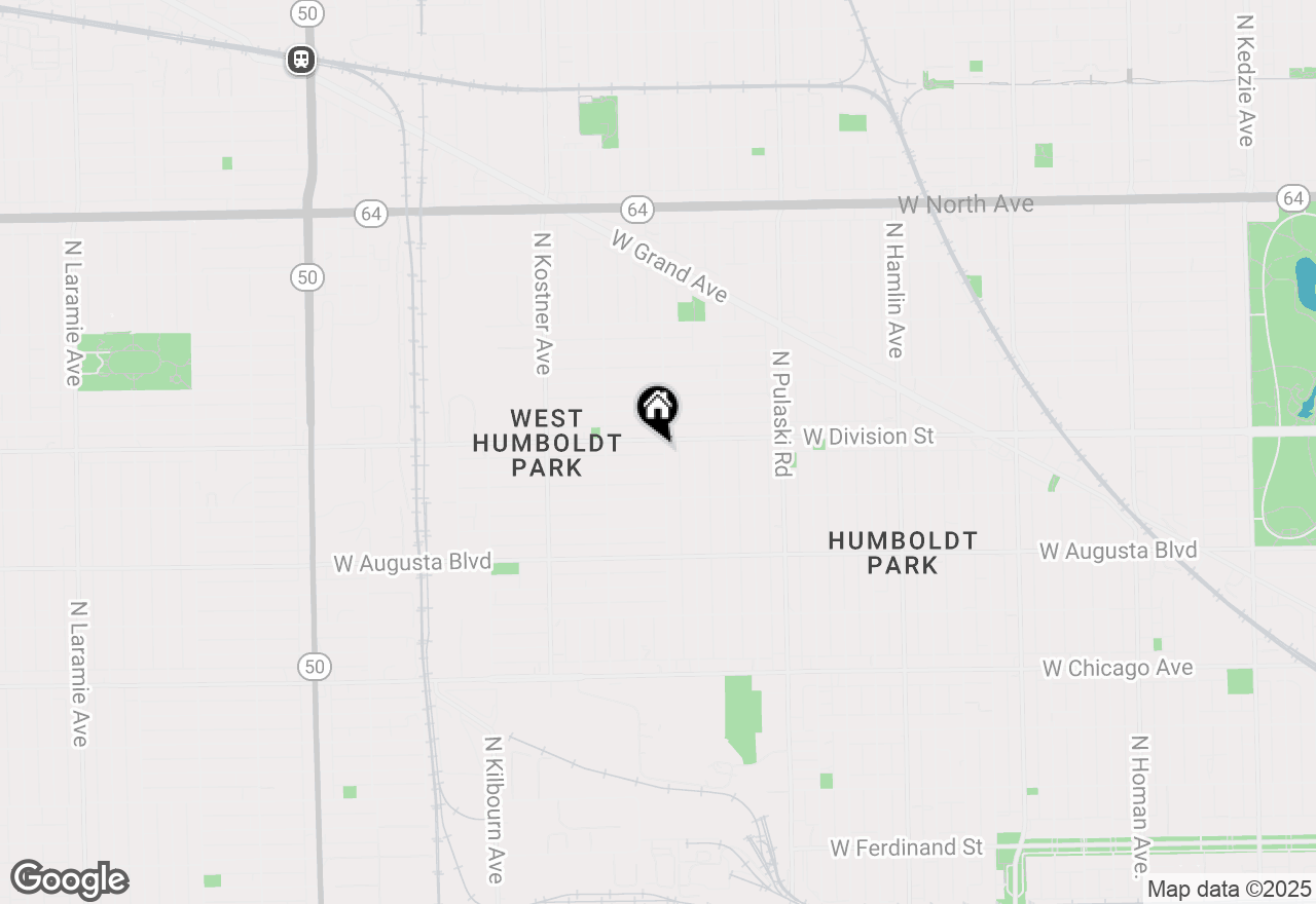 Map of 1148 N Keeler Avenue, Chicago, IL 60651