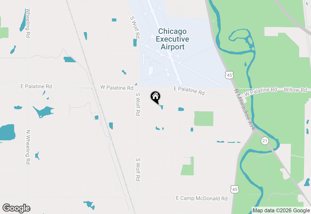 Map of 664 Pinecrest Drive #302, Prospect Heights, IL 60070