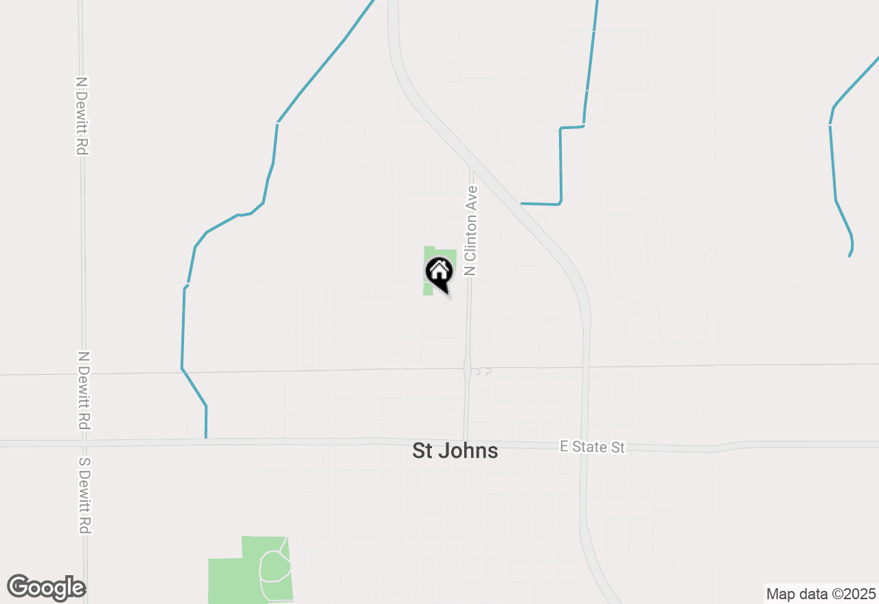 Map of 709 Garfield Street, St. Johns, MI 48879