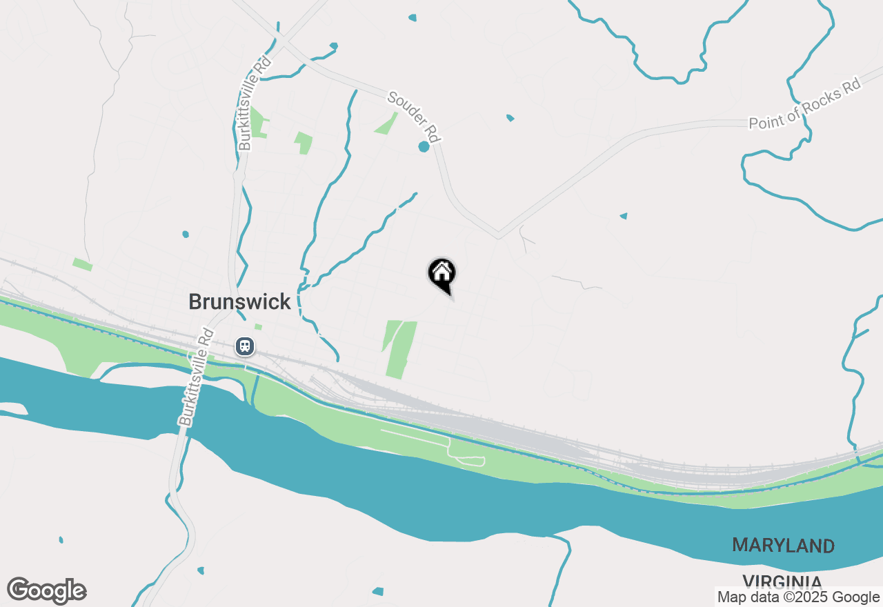 Map of 727 E D Street, Brunswick, MD 21716