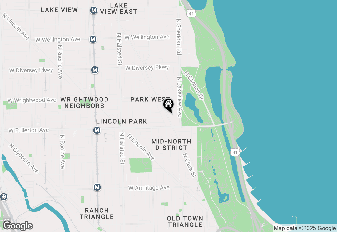 Map of 2453 N Clark Street #2, Chicago, IL 60614